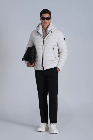 Lufian Oversize Kapüşonlu Erkek Kışlık Mont - Minimalist Tasarım - 2