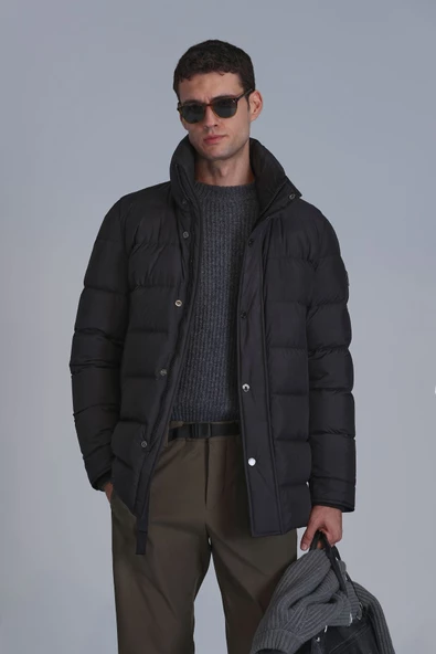 Lufian Erkek Oversize Kışlık Mont - Minimalist Stil - 3