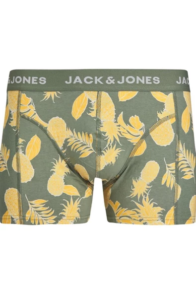 Jack&Jones Erkek Boxer Şort - Rahat ve Şık Ananas Desenli - 3