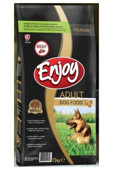 Enjoy Biftekli Yetişkin Köpek Maması 15 Kg