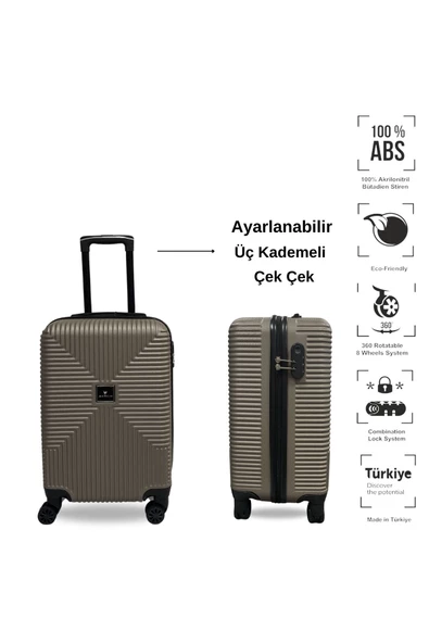 Anhelo Bowtie ABS Küçük (Kabin) Boy Valiz - 2