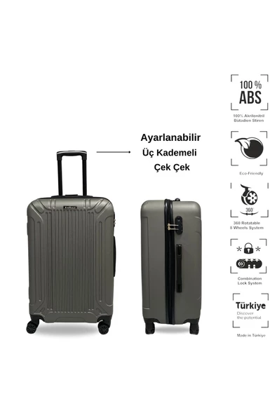 Anhelo Castle Abs Orta Boy Valiz - 2