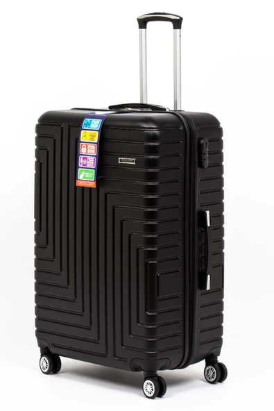 Travel POLO Valiz Seti Siyah A1004 Abs  3'lü - 2