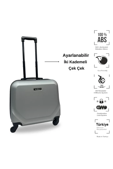 Anhelo Traveller Abs Hostes-pilot Boy Valiz - 2