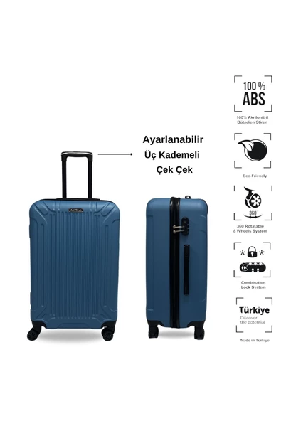 Anhelo Castle ABS Orta Boy Valiz - 2