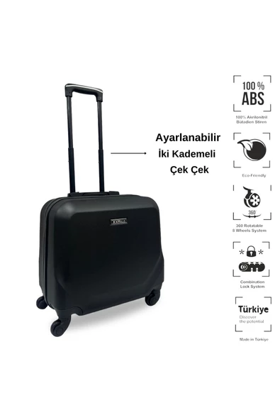 Anhelo Traveller Abs Hostes-pilot Boy Valiz - 2
