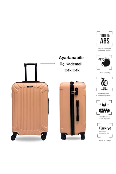 Anhelo Castle ABS Orta Boy Valiz - 2