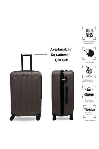 Anhelo Castle ABS Orta Boy Valiz - 2
