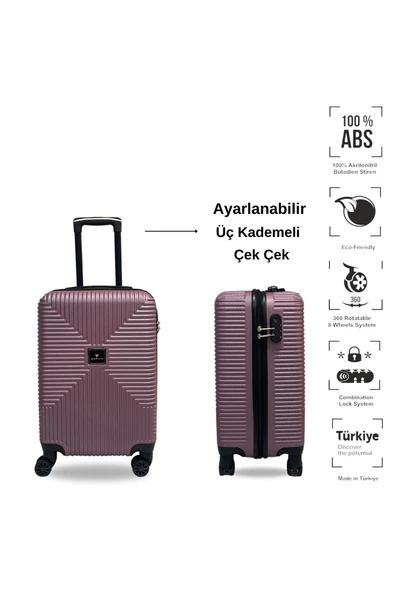 Anhelo Bowtie ABS Küçük (Kabin) Boy Valiz - 2