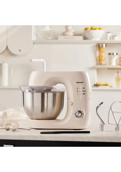 HOMEND Profashion 3082H Stand Mikser 1200 W 5.2 Litre Krem - 4