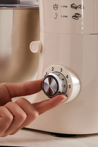 HOMEND Profashion 3082H Stand Mikser 1200 W 5.2 Litre Krem - 2