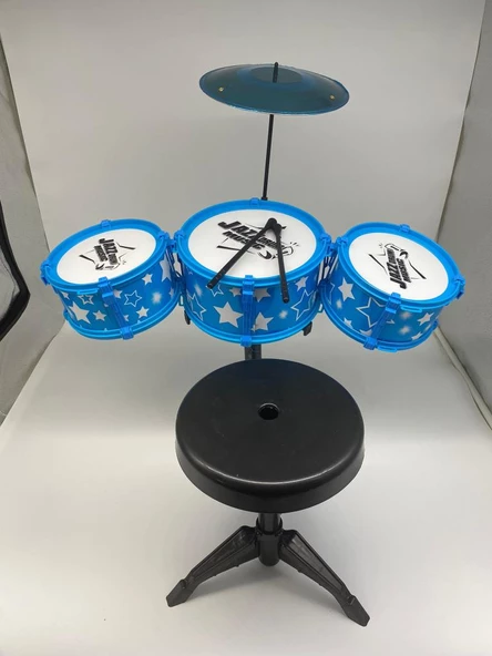 Limon Oyuncak LMN153 Tabureli 3 Parça Bateri Set - 6