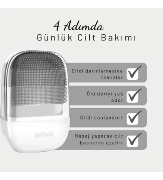 Xiaomi İnface Yüz Temizleme Cihazı - Gri - 4