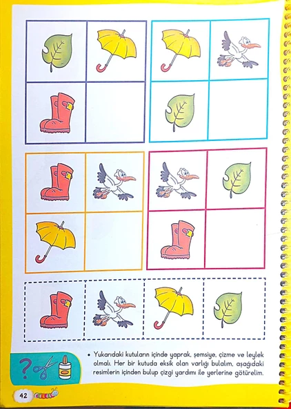 3 4 5 Yaş Etkinlik Kitabı Neşeli Dostlar Sarı Kitap No: 2 - 3