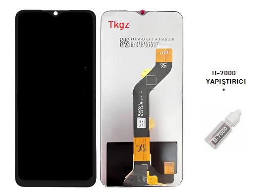 Tkgz - Tecno Spark 9T Uyumlu Lcd Ekran Dokunmatik Orijinal + B-7000