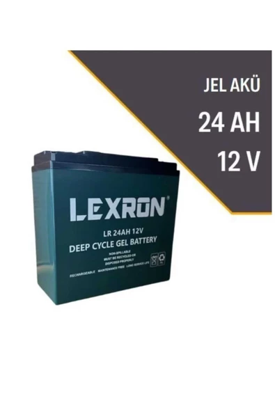 24 AH 12V JEL AKÜ LEXRON