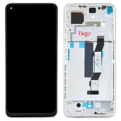 Tkgz - Xiaomi Mİ 10T Uyumlu Lcd Ekran Dokunmatik Orijinal ÇITALI GÜMÜŞ