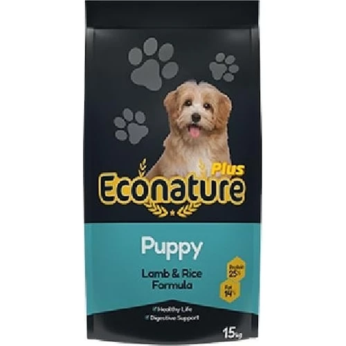 Econature Plus Puppy Kuzu Etli Ve Pirinçli Yavru Köpek Maması 15 KG
