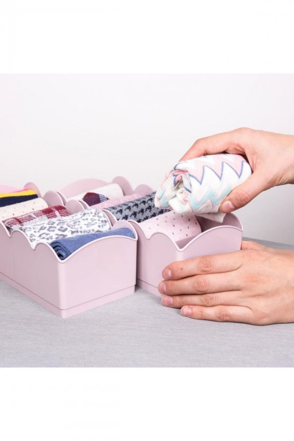 Plastik Takı Toka Bujiteri Kutusu Toplayıcı Bölmeli Çekmece Düzenleyici 3 Adet - 3