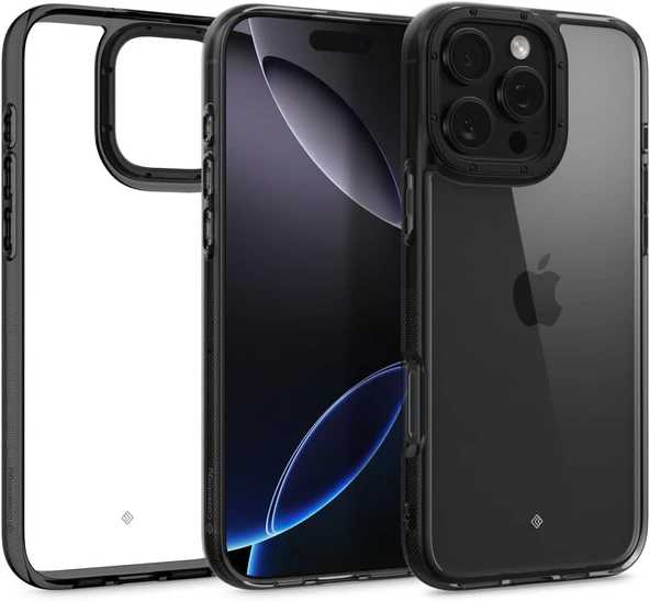 Caseology, Spigen Caseology Iphone 16 Pro Max Kılıf Skyfall Royal Black - Acs08058