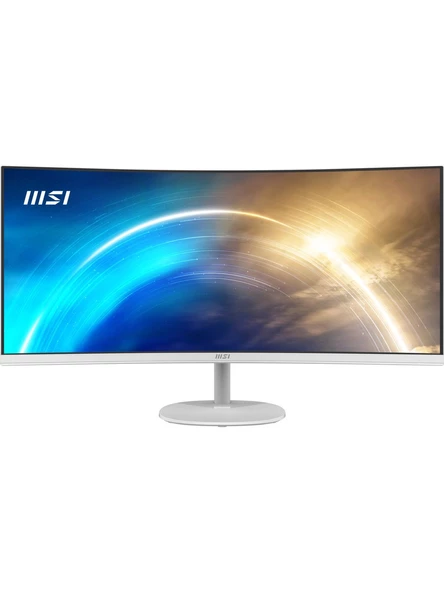 MSI 34" PRO MP341CQW 3440x1440 (UWQHD) CURVE 1500R VA 100HZ 1MS FREESYNC BEYAZ MONITOR