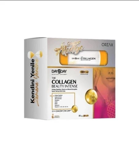 DAY2DAY THE COLLAGEN BEAUTY INTENSE ANANAS 30 SASE SHAKER HEDİYE ürün görseli 1