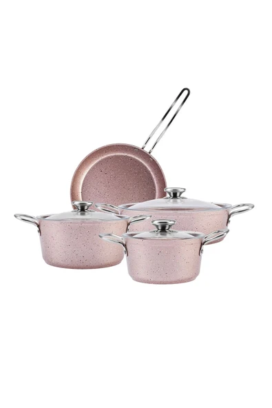 Karaca Ivy Biogranit 7 Parça Tencere Seti Rose - 2