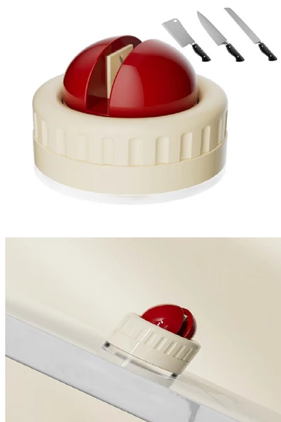 Periboia Tungsten Çelik Bıçak Bileyici Vantuzlu Bıçak Bileyici Keskinleştirici Mutfak Aksesuarı - 2