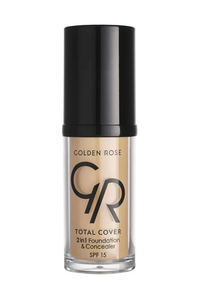 Golden Rose 2'si 1 Arada Fondöten & Kapatıcı - Total 2 In 1 Foundation & Concealer No:5