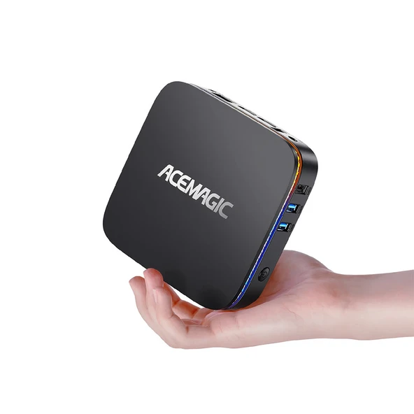 Acemagic AK1 PLUS Intel N100 8GB DDR4 256GB NVMe 2xHDMI 2x3.0 USB / Wifi6/BT5.2 Win11Pro Mini Pc (YENİLENMİŞ 2. EL ÜRÜN)