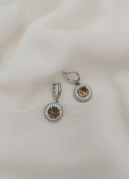 Zultanit Doğaltaş Sultan Taşı Renk Değiştiren Küpe 17342 - 7