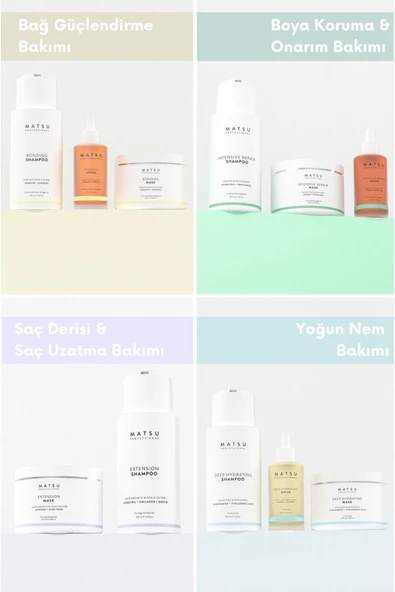 Matsu Deep Hydrating Kuru Saçlar için Yoğun Nemlendirici Şampuan 350ml - 6