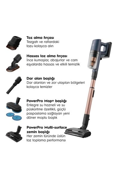 Electrolux EP82H25WET 800 Serisi Mop Başlıklı Kablosuz Islak&Kuru Süpürge - 9