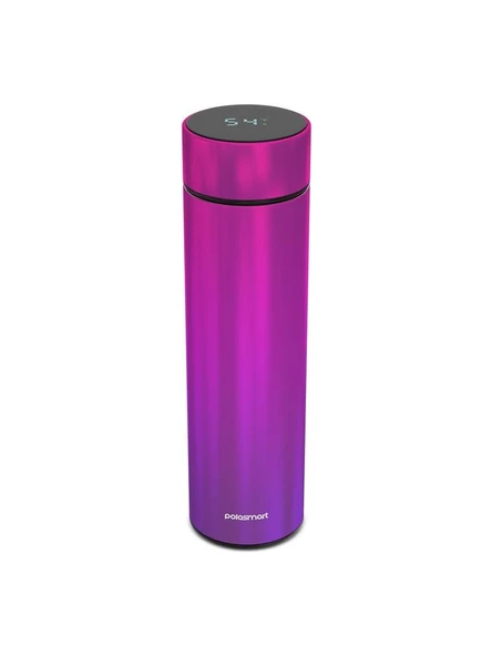 Polosmart PSH01 Dijital Göstergeli Termos 500 ML Mor - 2