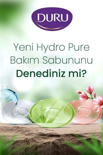 Duru Katı Sabun Hydro Pure Sakura Çiçeği 150 gr x 3 - Resim 4