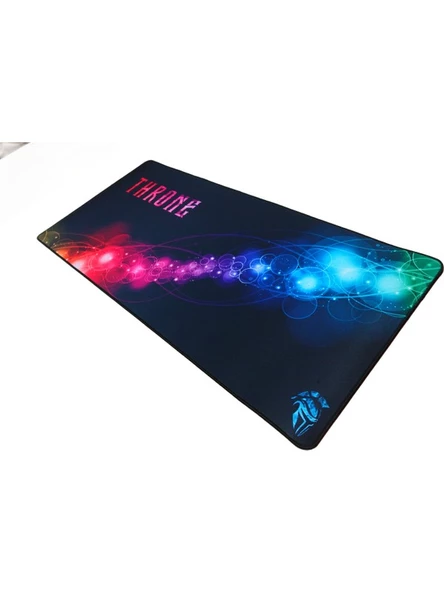 Throne Nebula 90X40CM 5mm Mikrofiber Yüzey Nano Teknoloji Kaymaz Zemin Dikişli Xxl Premium Mousepad - 5
