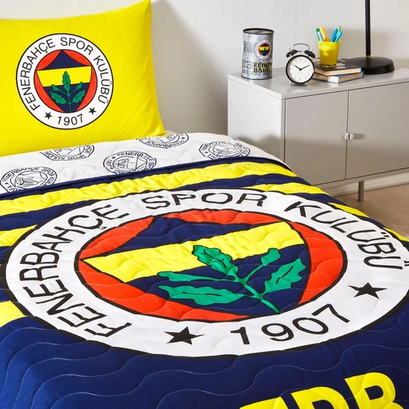 TAÇ FENERBAHÇE STRİPE LİSANSLI YATAK ÖRTÜSÜ SETİ - 2