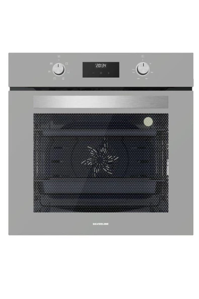 Silverline Gri Cam Ankastre Set (3490 Oslo Gri - CS5335s02 - BO6502S02 Gri Fırın) - Resim 4