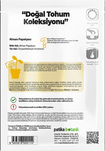 100 Adet Alman Papatya Tohumu - 3