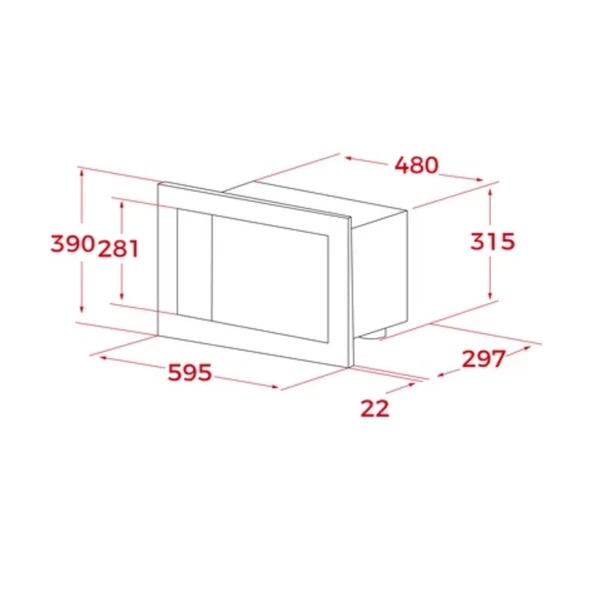 Teka MB 620 BI SS 20 lt Inox Ankastre Mikrodalga Fırın - 4