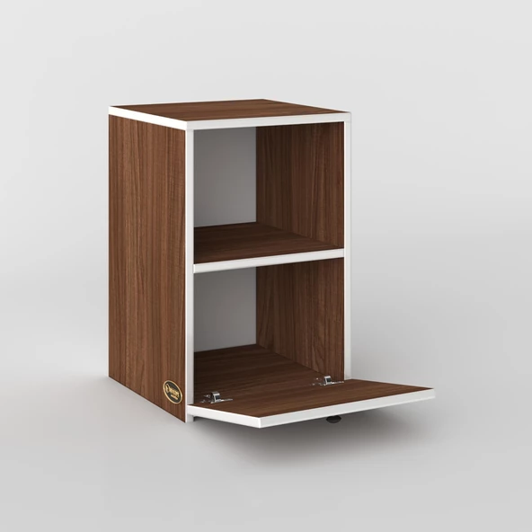 Kenzlife komodin yokatta cvz 60*39*39 komidin kitaplık ayakkabılık kapaklı arkalıklı - Resim 3