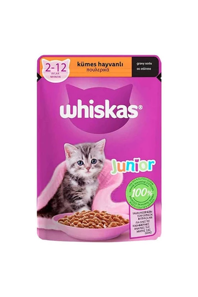 Pouch Sos Içinde Kümes Hayvanlı Yavru Kedi Konservesi 28 Adet 85 gr