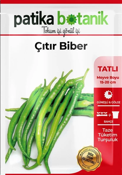 200 Adet Çıtır Biber Tohumu (Sivri, Tatlı) - Resim 2