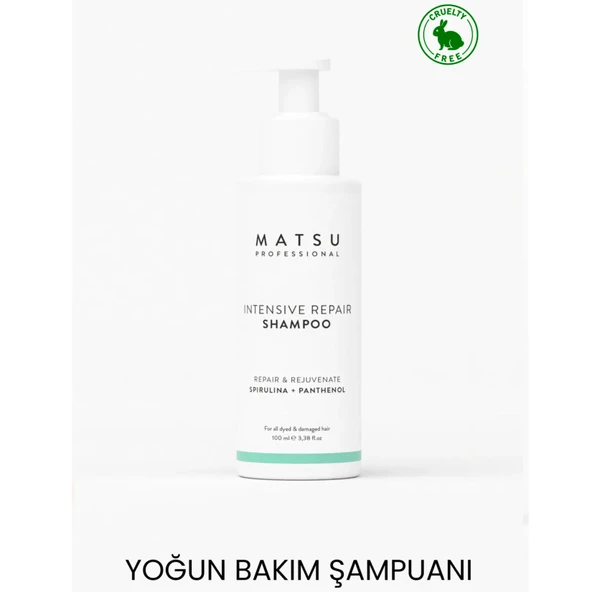 Matsu Intensive Repair Yıpranmış Saçlar Için Yoğun Bakım Şampuanı 100ml