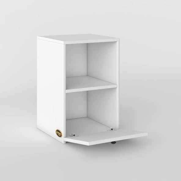 Kenzlife komodin yokatta byz 60*39*39 komidin kitaplık ayakkabılık kapaklı arkalıklı - Resim 3