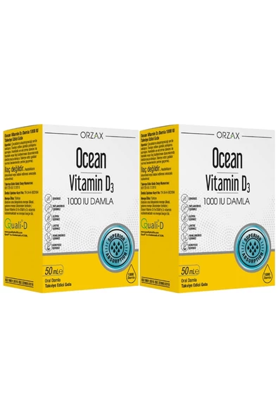 Ocean Vitamin D3 1000 IU Damla 50 ml x 2 Adet - 2