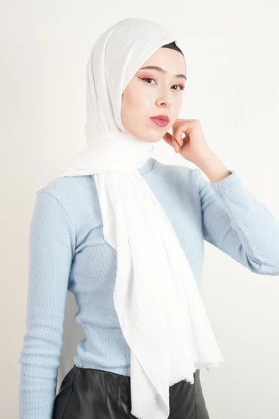 Craş Şal - Beyaz - 2