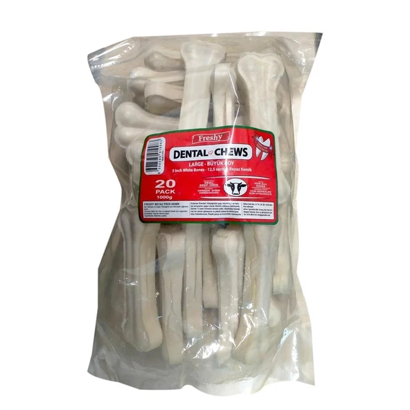 Freshy Beyaz Dental Kemik  12,5 cm 20 Adet ürün görseli 1
