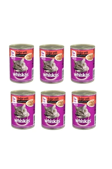Sığır Etli Kedi Mama Konserve 6x400 gr