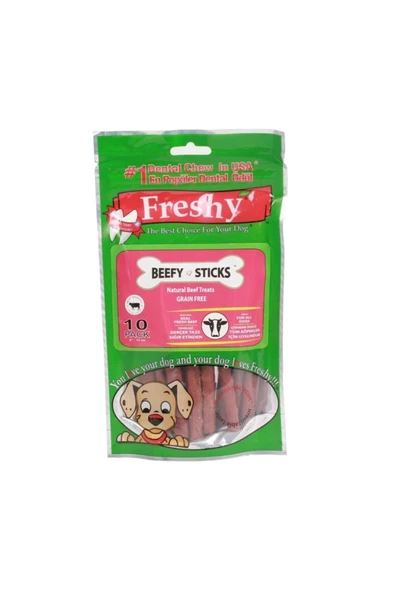 Freshy Beefy Sticks Gerçek Sığır Etli Köpek Ödül 10'lu ürün görseli 1